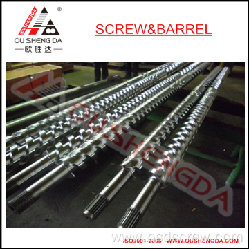 Extrusion Vented Screw Barrel, Parallel Double Screw Barrel For pvc pe